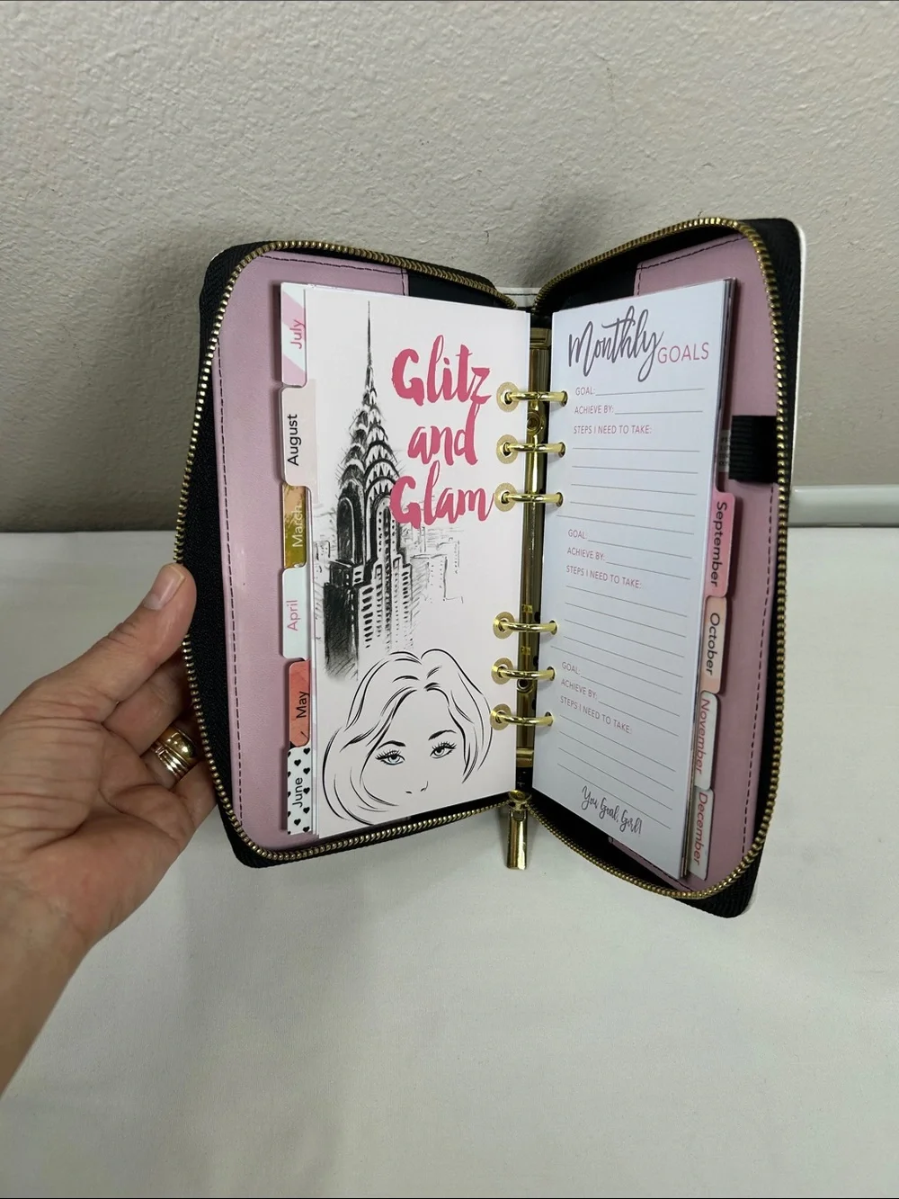 Recollections The C'est La Vie Zippered Practical Stylish 12-Month Planner
